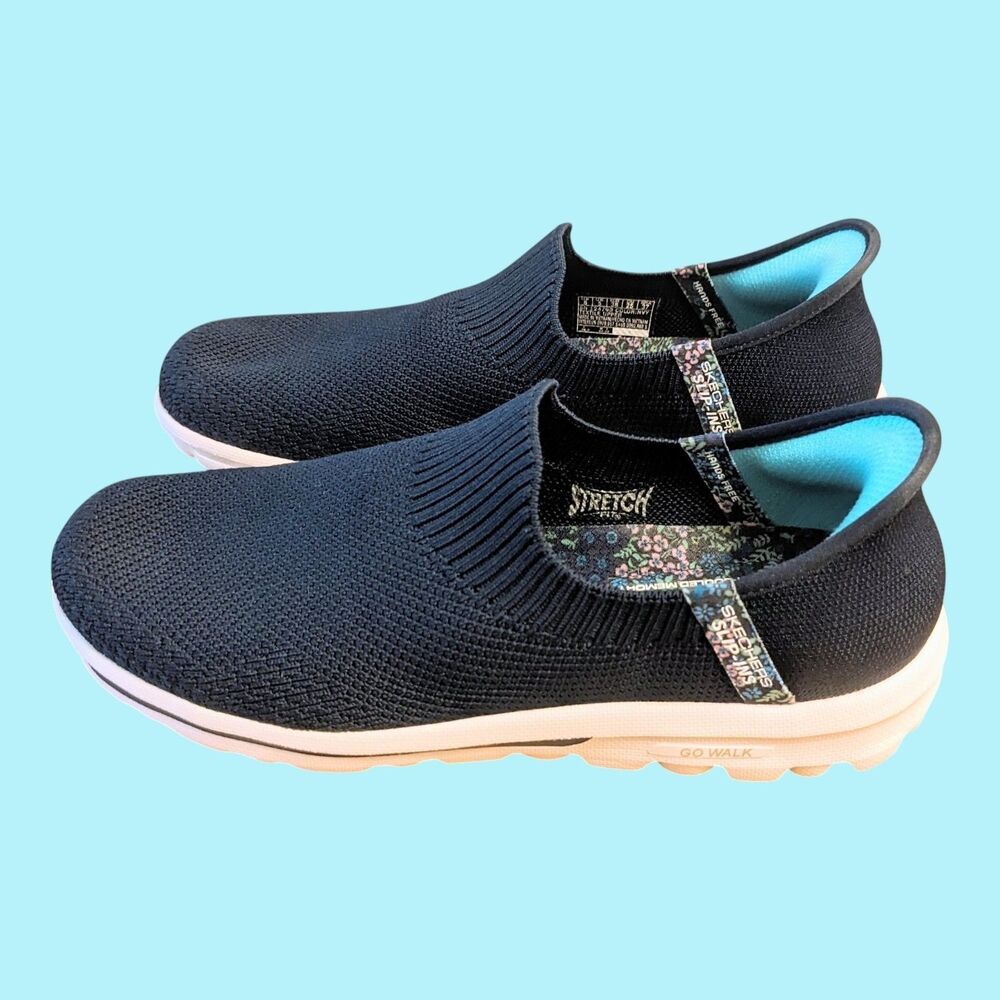 Skechers Go Walk Travel Tahiti Sunset Slip-Ins Shoes Women's 8 Stretch 124799